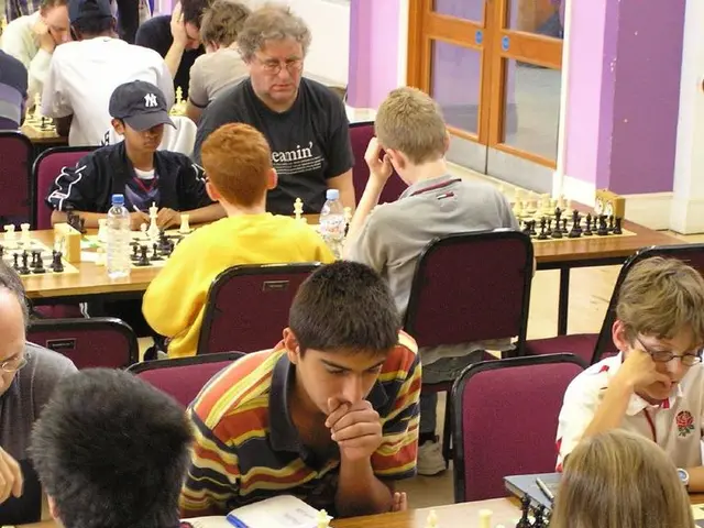 Ceramic artistry elevates game night with a thematic chess set, fashioned in the style of chairs