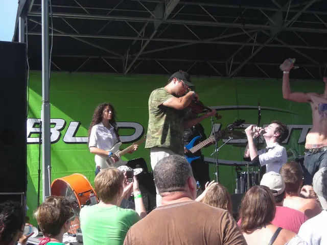 A senior center is hosting a vibrant evening of singing in the forest.