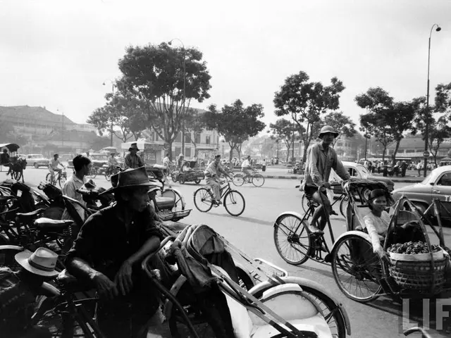 Citizens proposed using rickshaws instead of cars in Karlsruhe.