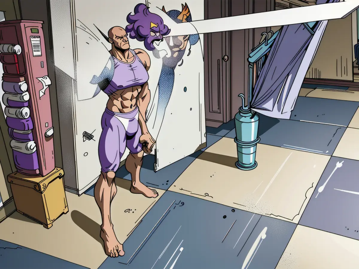 Checkered bathroom floors revamped with Violet chalk paint Twelve Chalk Paint Hues to Revamp Your Domicile's Atmosphere